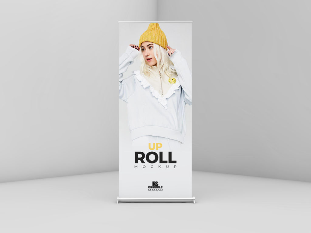 Corporate Roll-Up Banner Mockup
