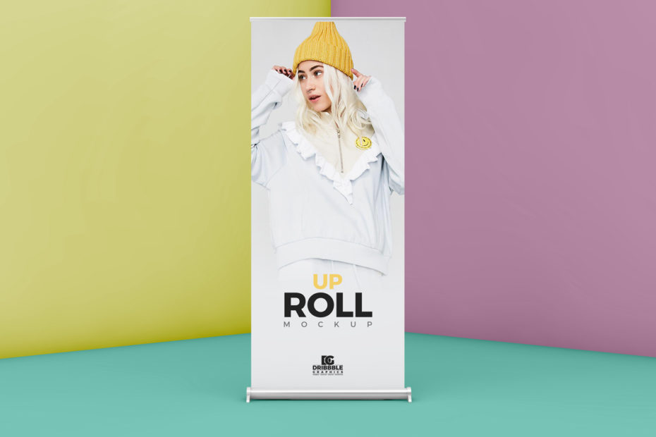 Corporate Roll-Up Banner Mockup