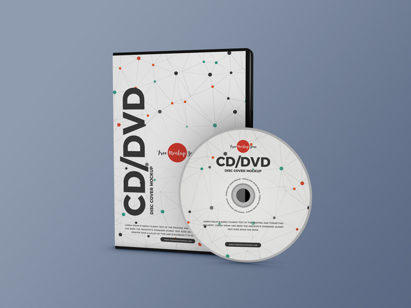 CD DVD Cover Mockup