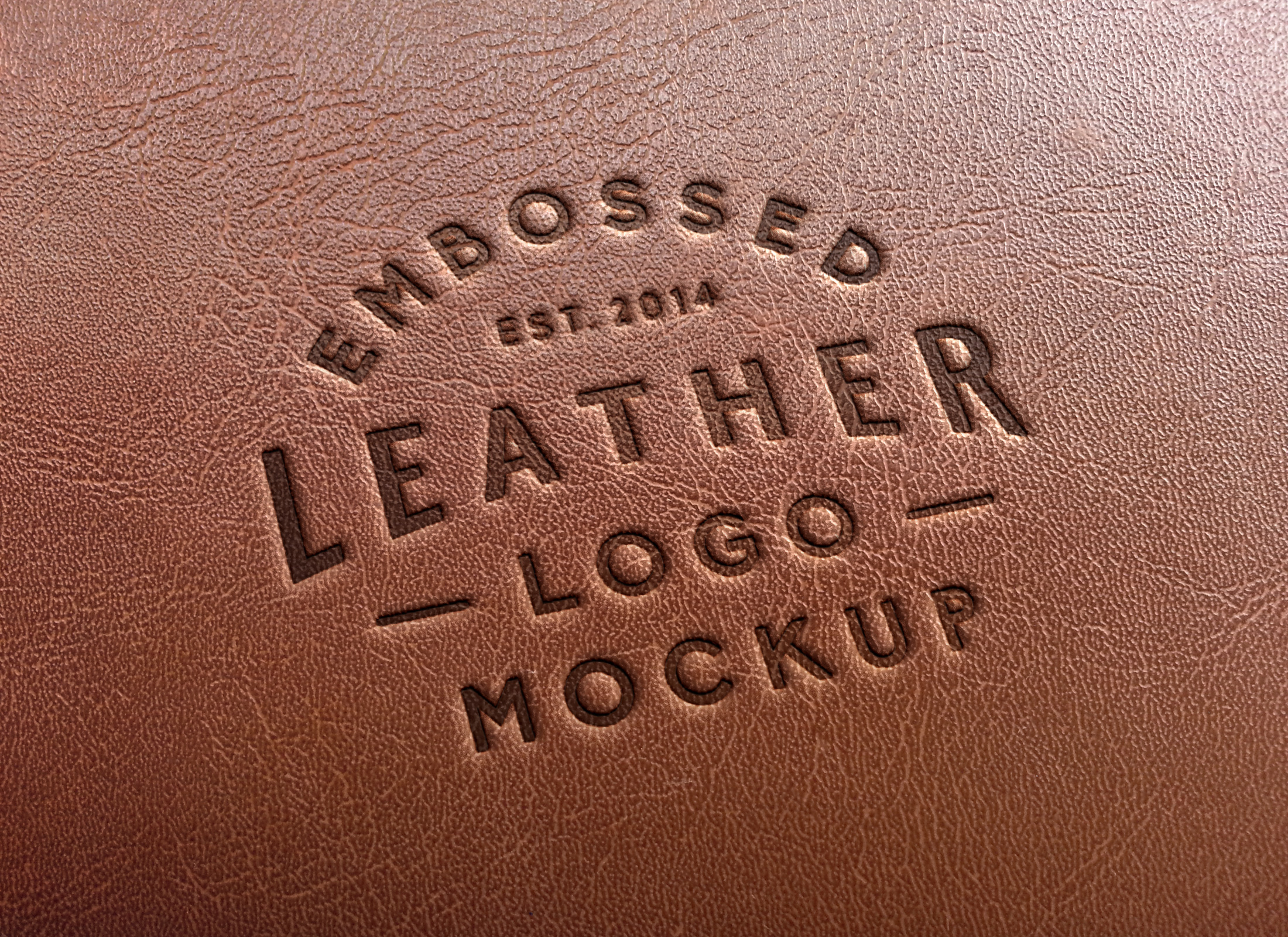 Leather Embossed Logo Mockup