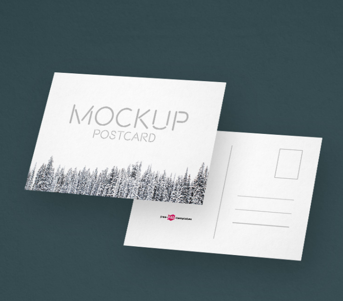 Modern Postcard Mockup
