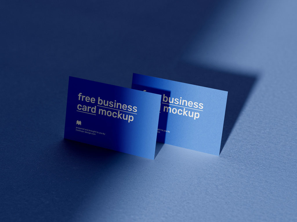 Simple Business Cards Mockup