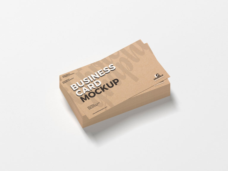 Free Stacked Business Card Mockup Mockup City