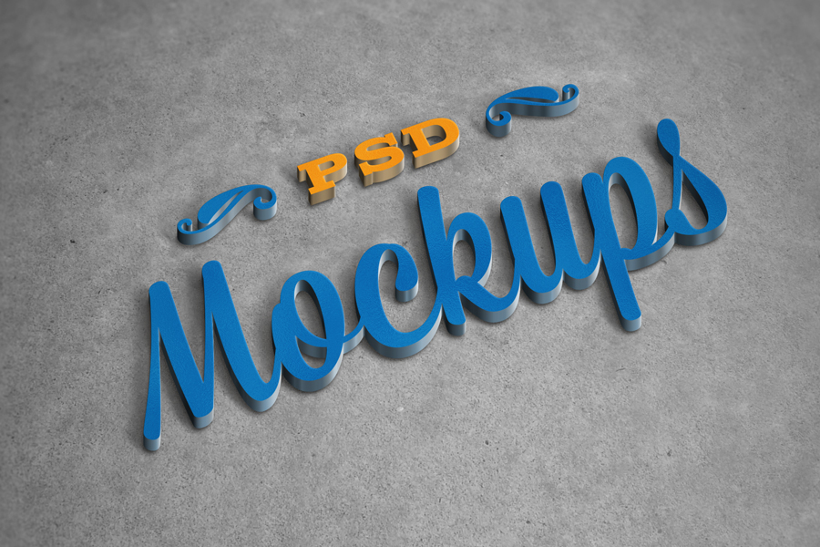 3D Logo Mockups