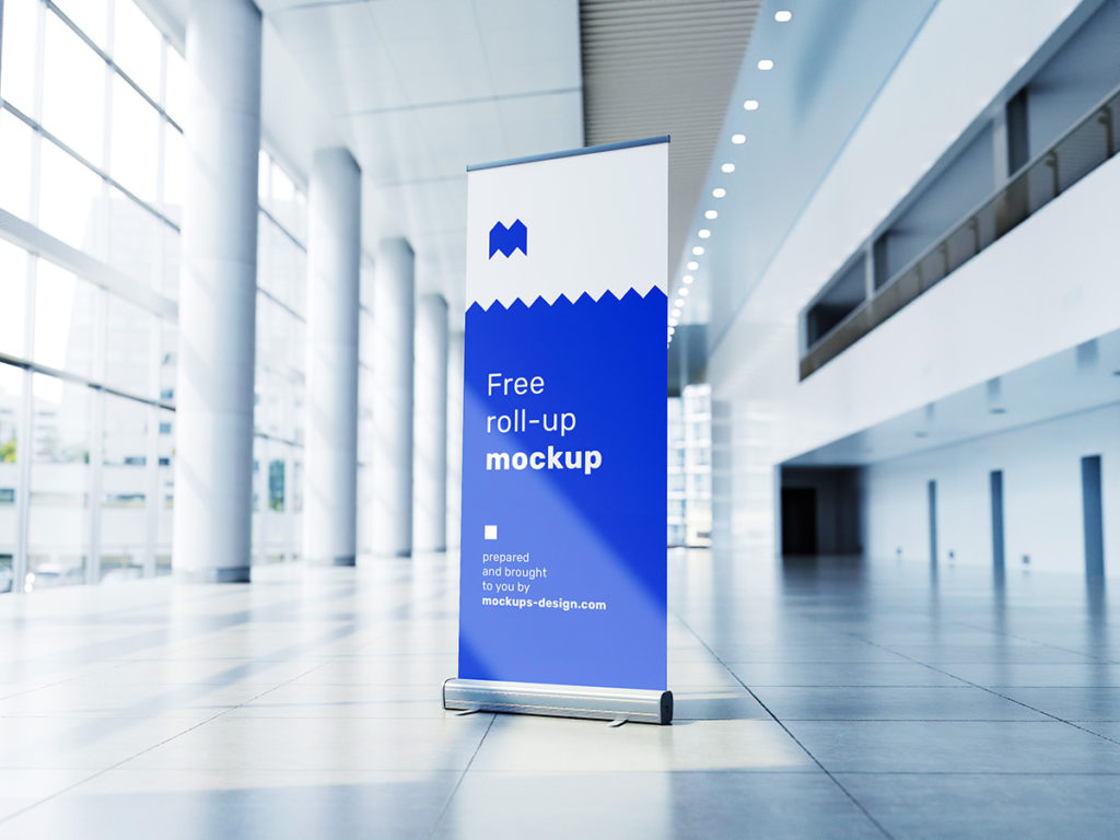 Clean Roll Up Banner Mockup