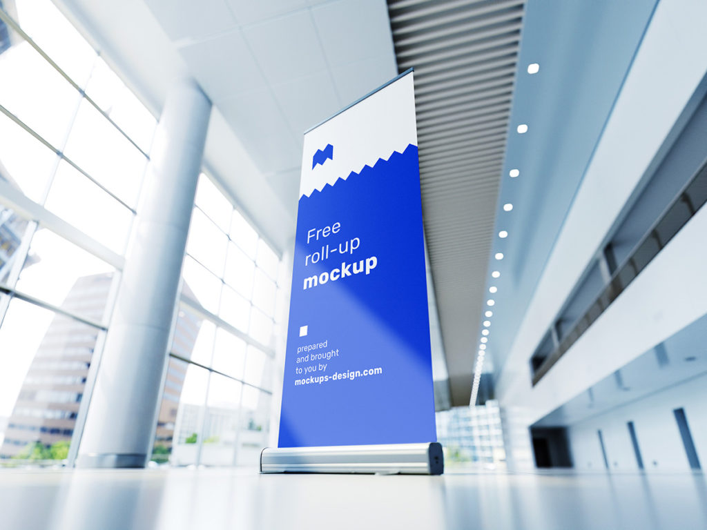 Clean Roll Up Banner Mockup