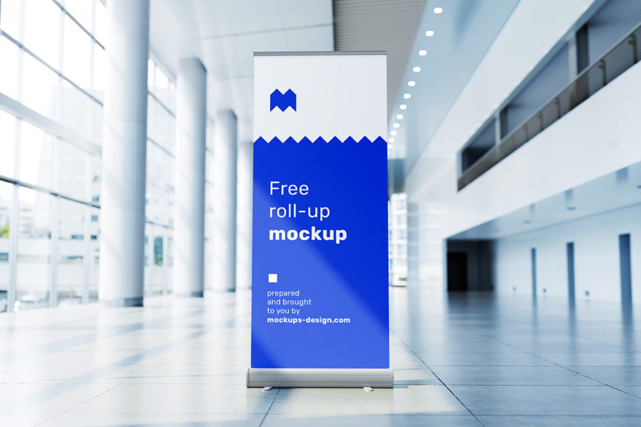 Download Free Clean Roll Up Banner Mockup Mockup City