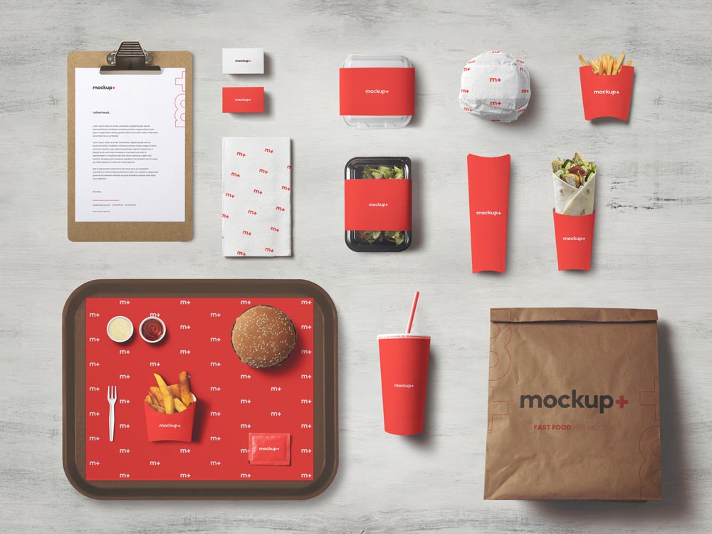 Fast Food Branding Mockup