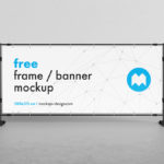 Download Free Textile Banner Mockup Mockup City