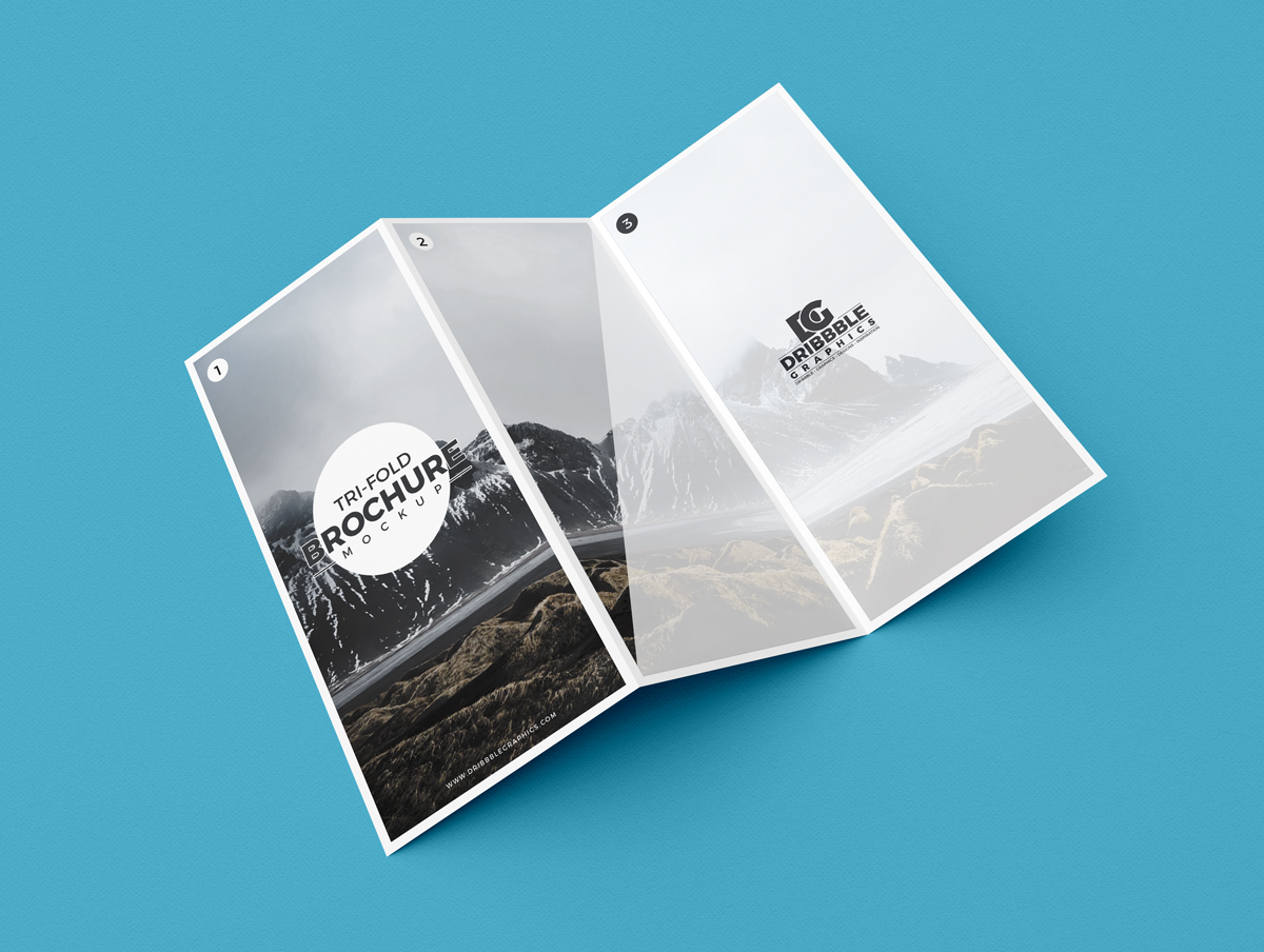 Modern Tri-Fold Brochure Mockup