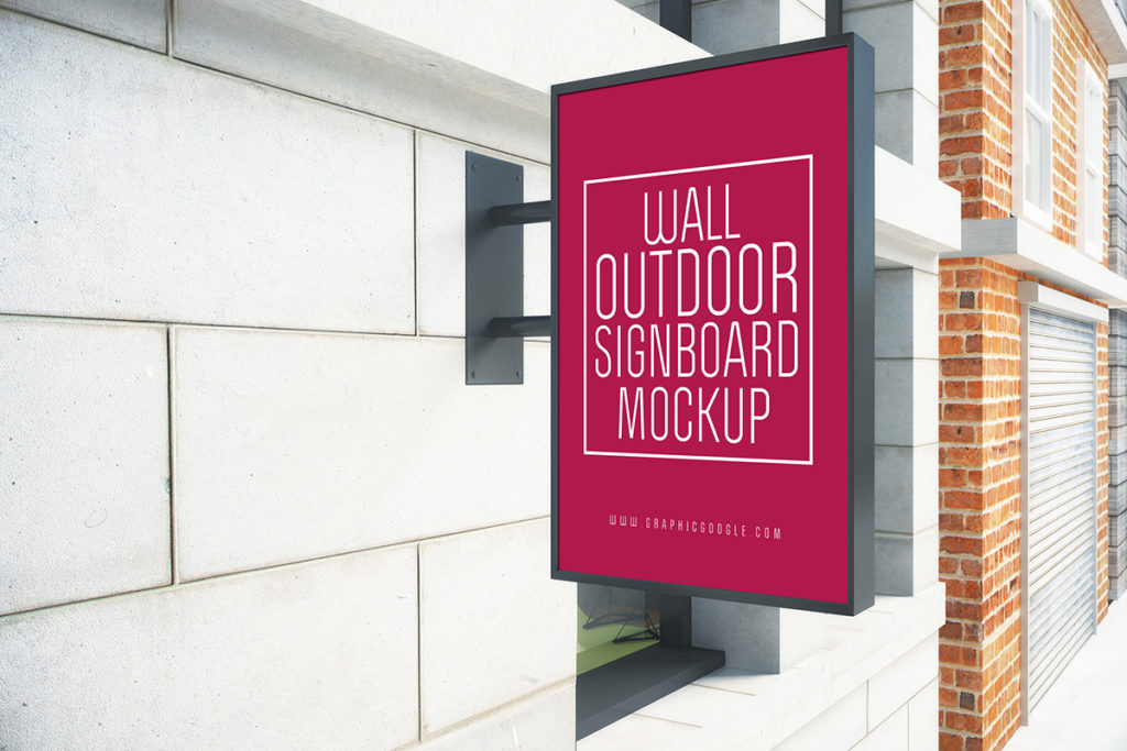 Free Outdoor Signage Mockup Mockup City