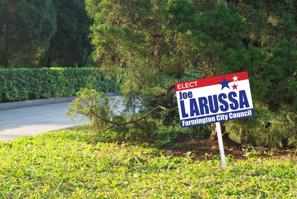 Political Yard Sign Mockup