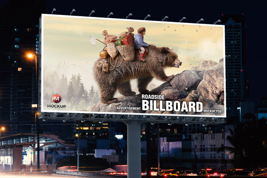 Roadside Billboard Mockup