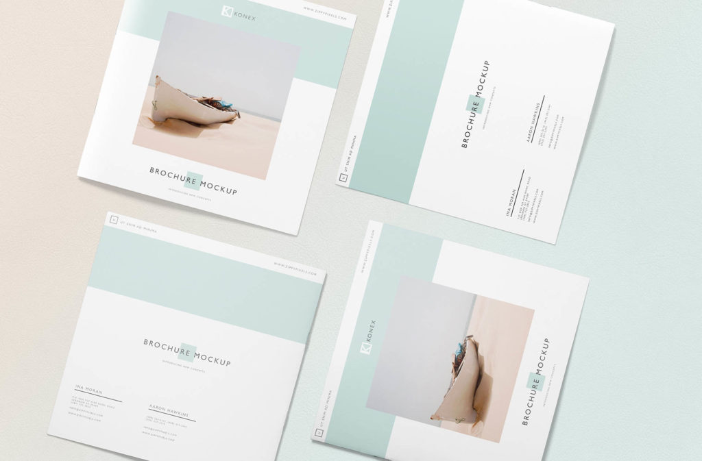 Free Download Square Brochure Mockup PSD - Mockup City
