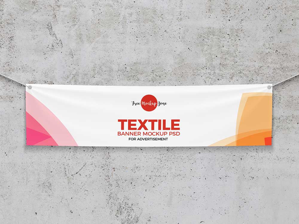 Textile Banner Mockup