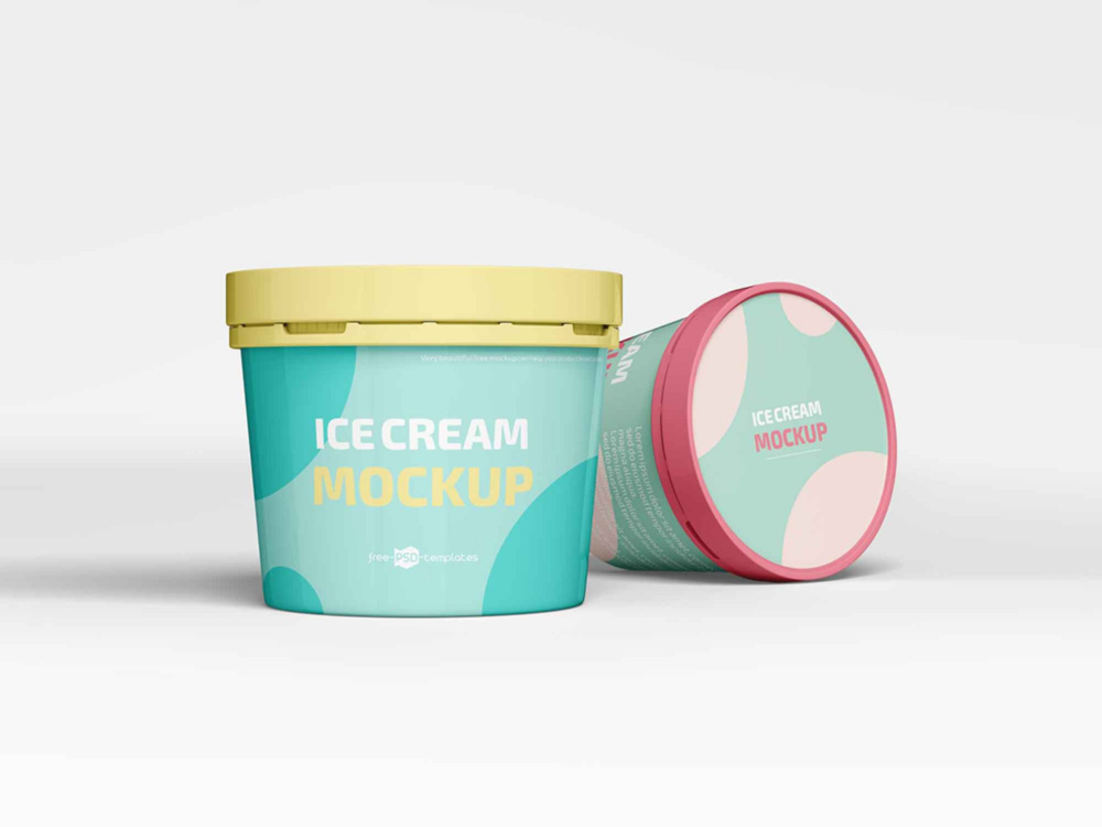Ice Cream Jar Mockup