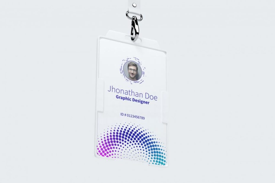 Hanging Vertical ID Card