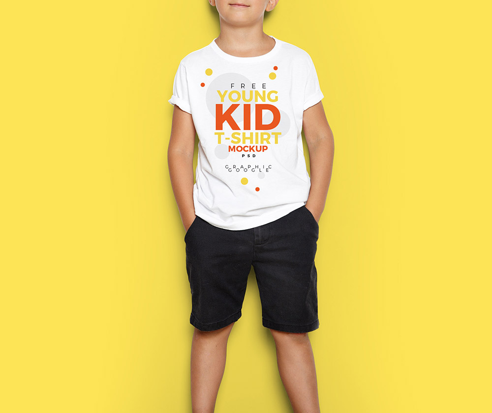 Young Kid T-Shirt Mockup