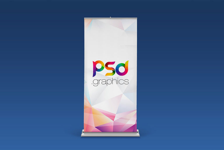 Roll Up Banner Free Mockup - Mockup City