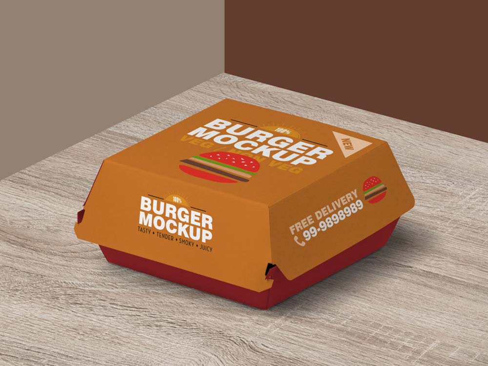 Burger Box Mockup
