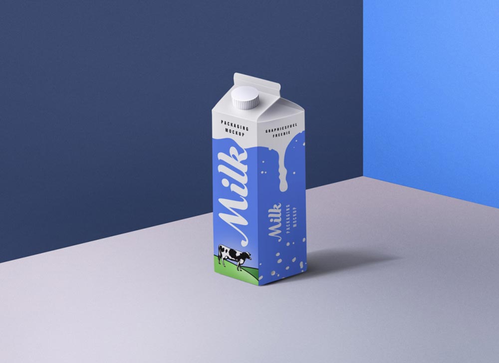 Milk Box Mockup