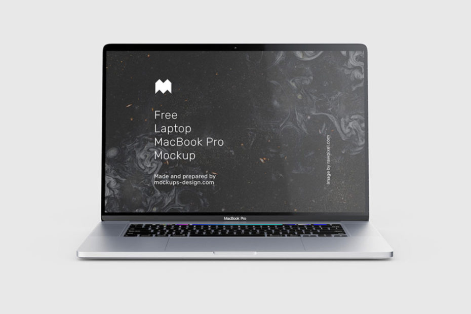 Free Modern Macbook Pro Mockup