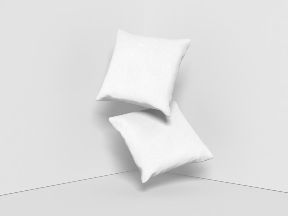 Modern Square Pillow Mockup