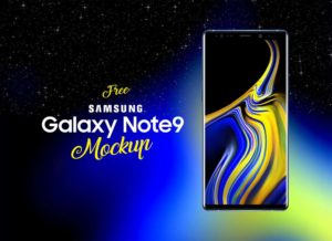 Free Samsung Galaxy Note 9 Mockup