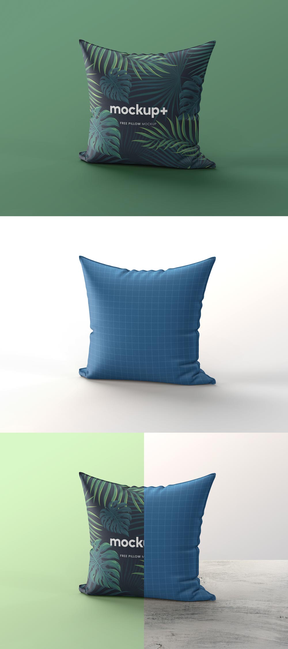 Standing Square Pillow Mockup