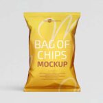 Free Chips Bag PSD Mockup