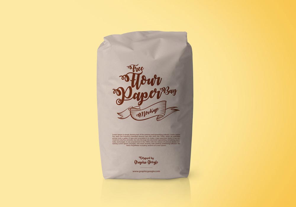 Flour Paper Bag Mockup