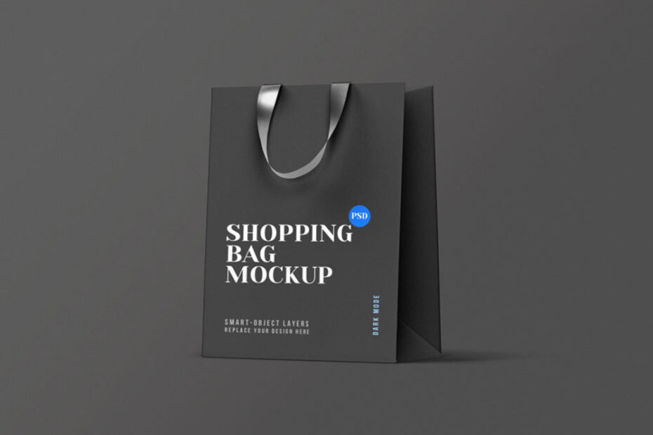 Free Minimal Shopping Bag Mockup PSD