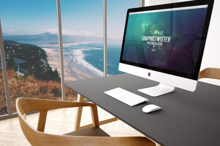 Free Office iMac Mockup