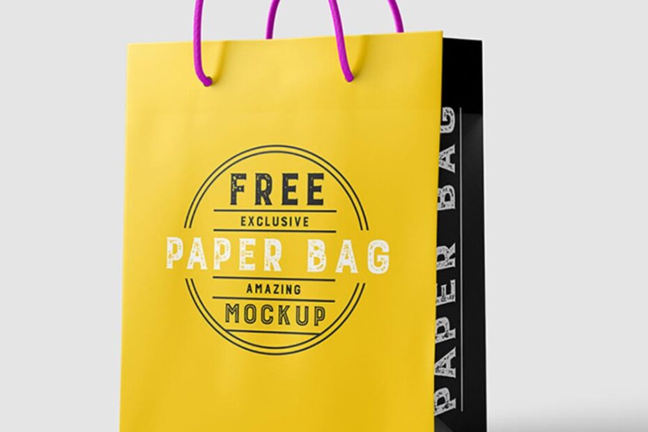 Free Paper Bag Mockup Free PSD