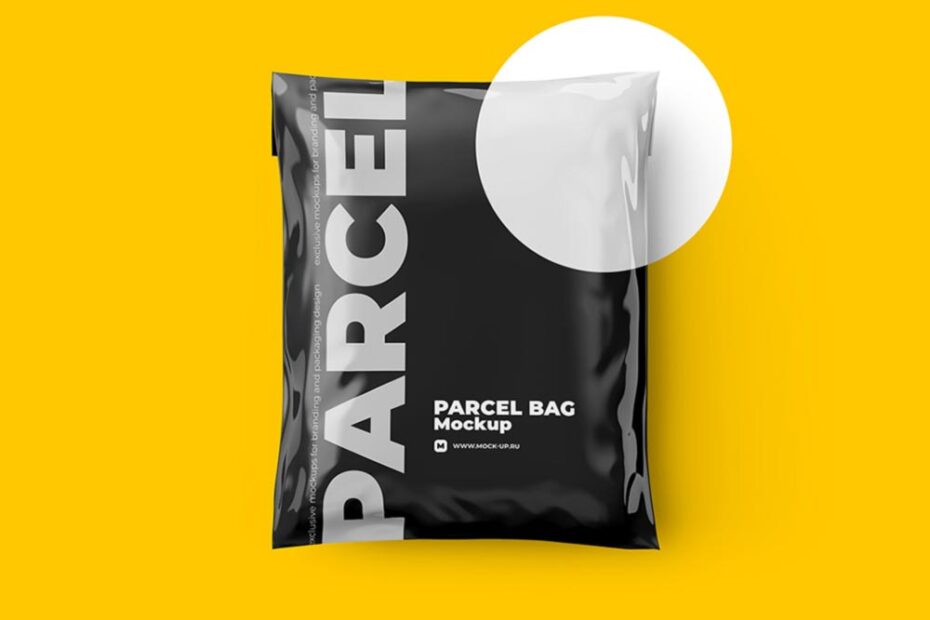 Free Parcel Bag Mockup PSD