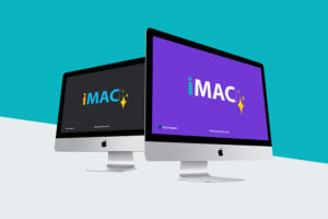 Free Perspective iMac Mockup