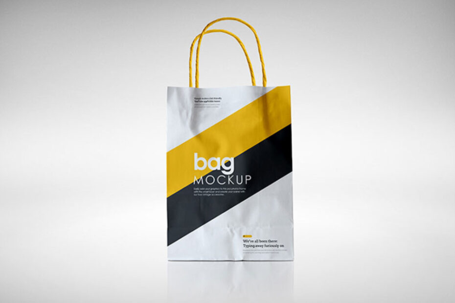 Free Sleek Paper Bag Mockup