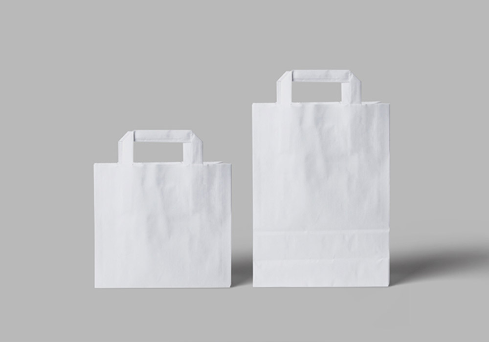 White Paper Bags Mockup