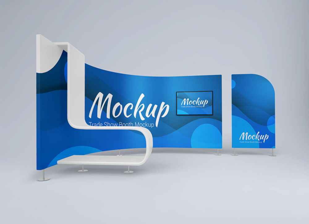 3D Trade Show Booth Mockup