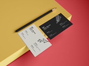 Free Brand Business Card PSD Mockup