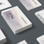 Free Isometric Business Card Mockup