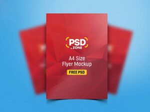 Free Realistic Flyer Mockup PSD