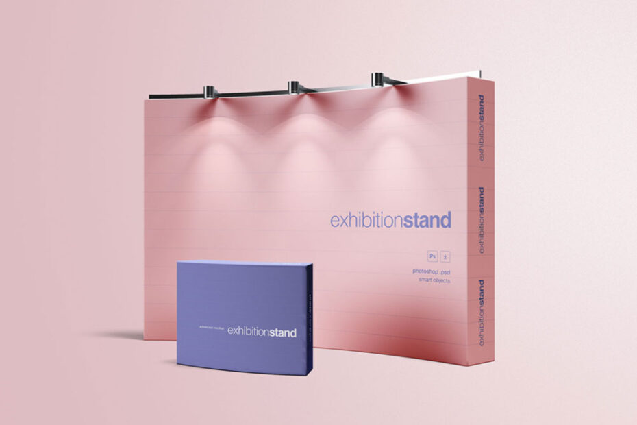 Free Simple Exhibition Stand Mockup PSD