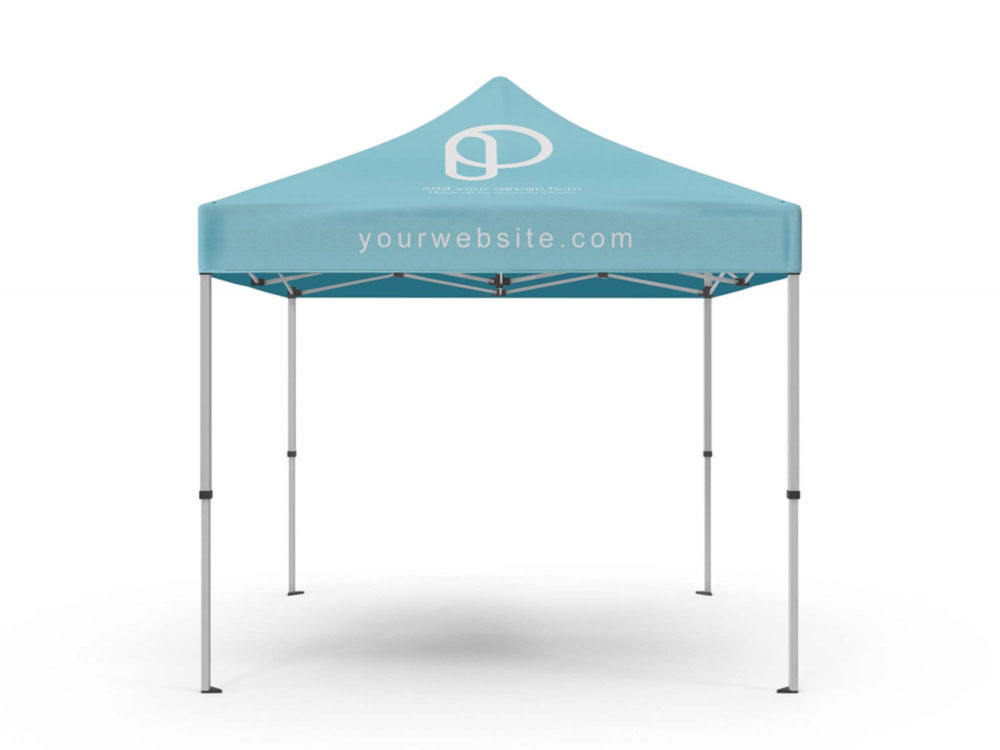Free Square Canopy Tent Mockup PSD