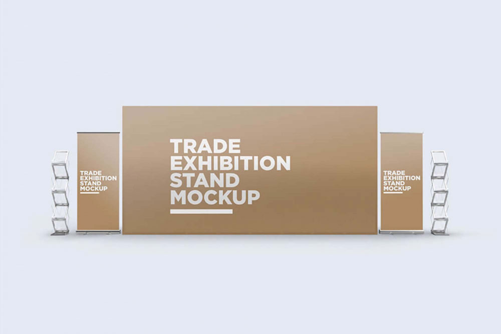 Free Trade Exhibition Stand Mockup PSD
