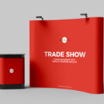 Free Trade Show Backdrop Mockup PSD
