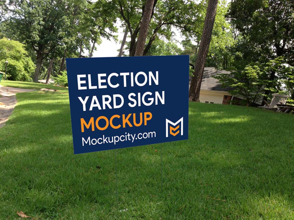 Free Yard Sign Mockups Mockup City