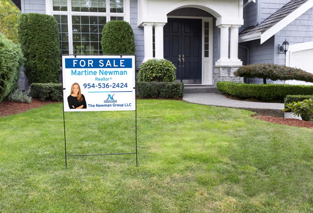 For Sale Yard Sign Mockup