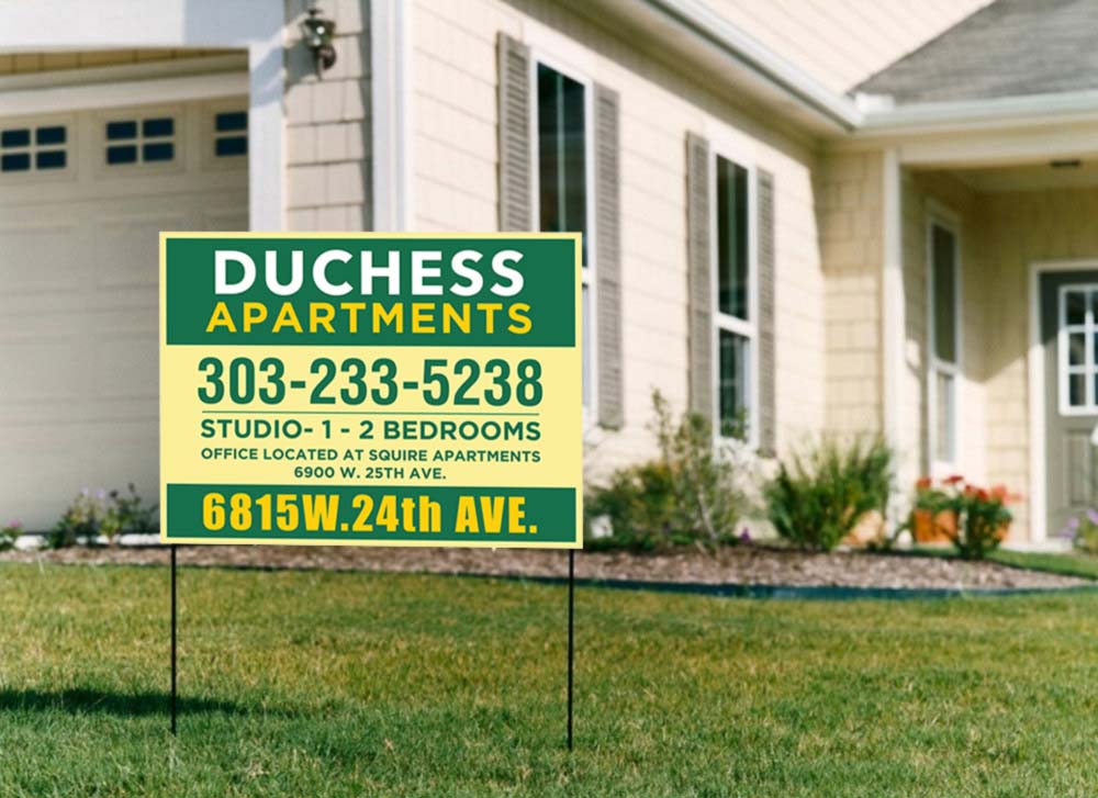 Lawn Sign PSD Mockup