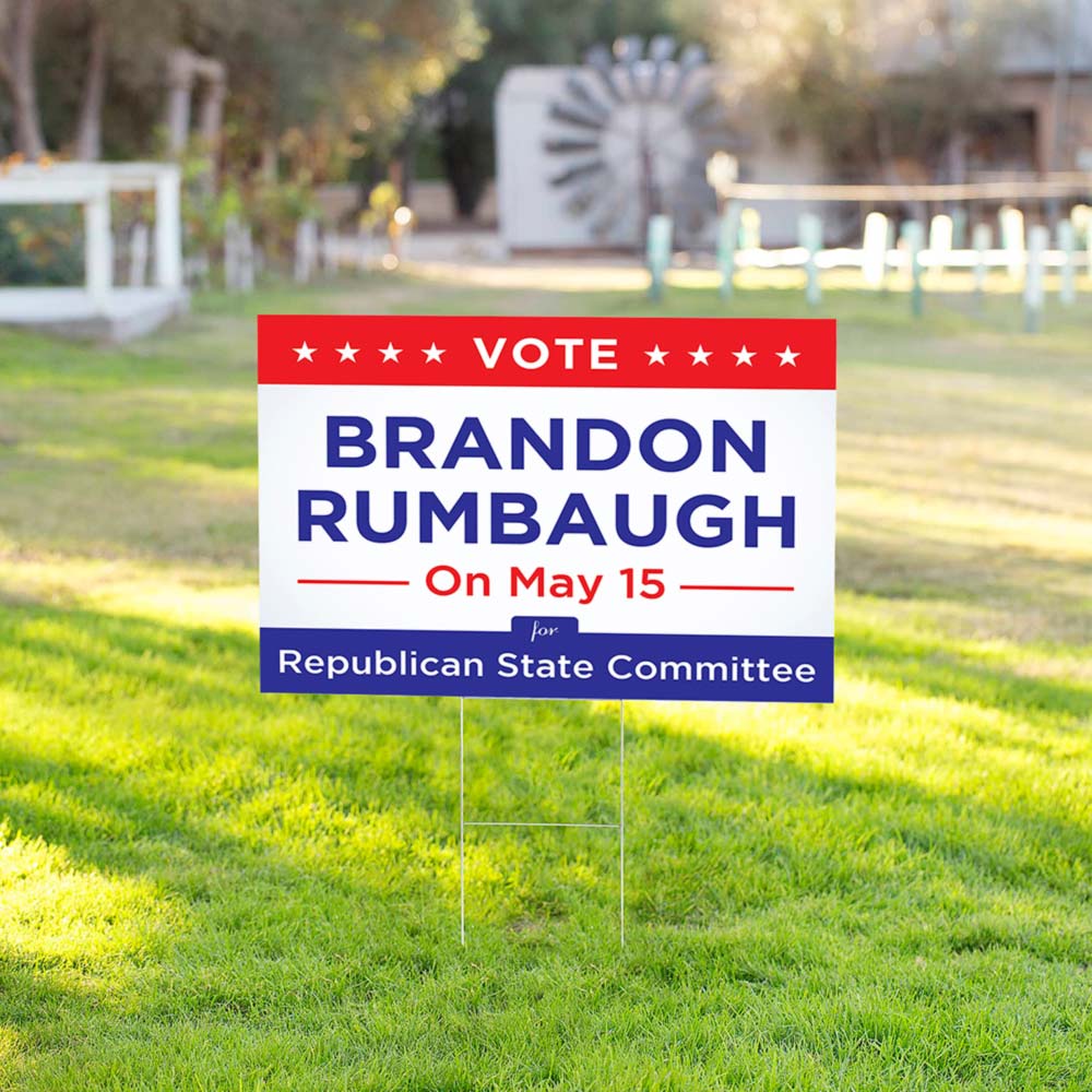 Political Yard Sign PSD Mockup